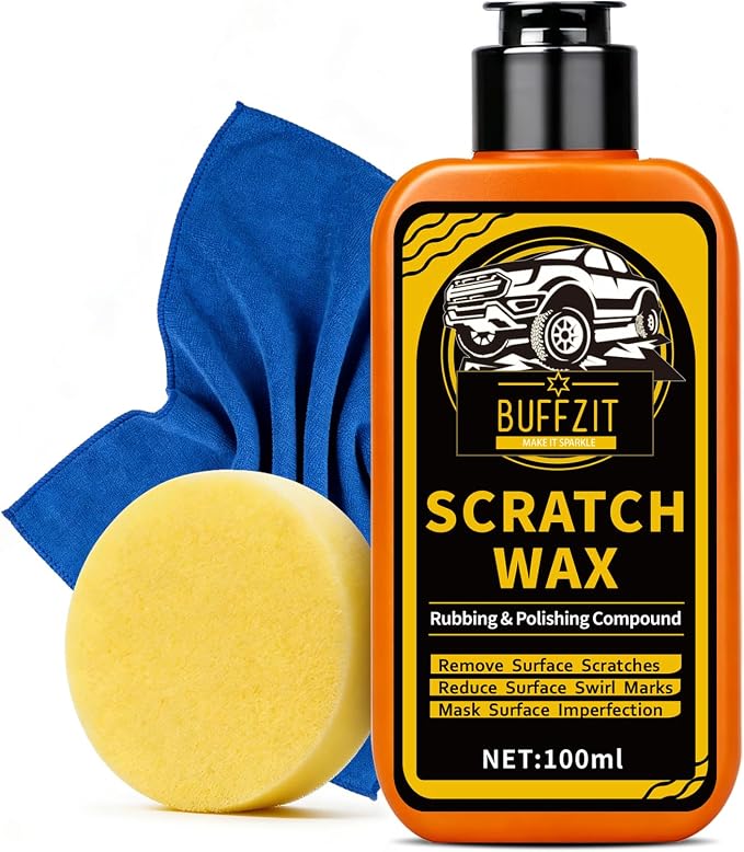 Car Scratch Remover for Vehicles, Scratch Repair Wax, Rubbing &