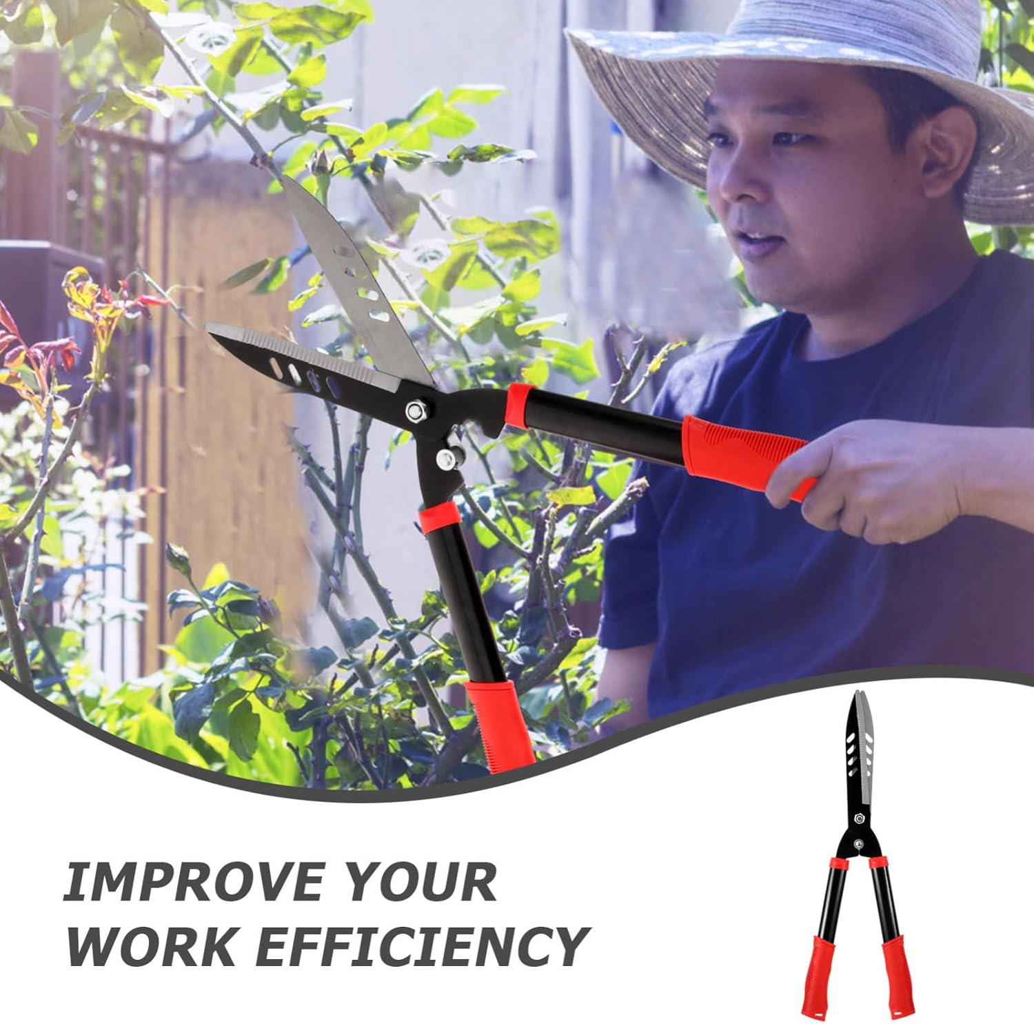 1pc Garden Shears Garden Trimmer Pruners Lawn Trimming Tools Multi-scenario Hedge Trimmer Shears
