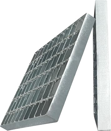 2 Pack 12in Galvanized Steel Drain Grate-Durable Heavy Duty Metal Catch Basin Grate for 12" Concrete Catch Basin,Outdoor Drainage Grates for Garage,Sewer,Dowmspout,Driveway,Yard11.6x12 in