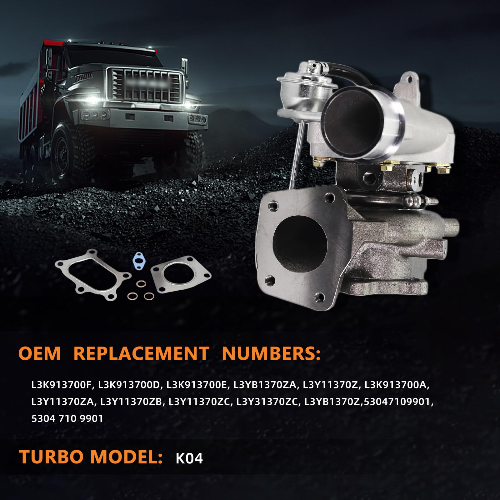 Amazon.com: Bapmic K04 Turbo Charger Turbocharger Kits Replacement 