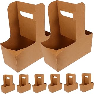 Didiseaon 10 Piezas Portavasos Reutilizables con Asa de Unidades Café Bebidas Leche y Práctico y Duradero Llevar y Transportar