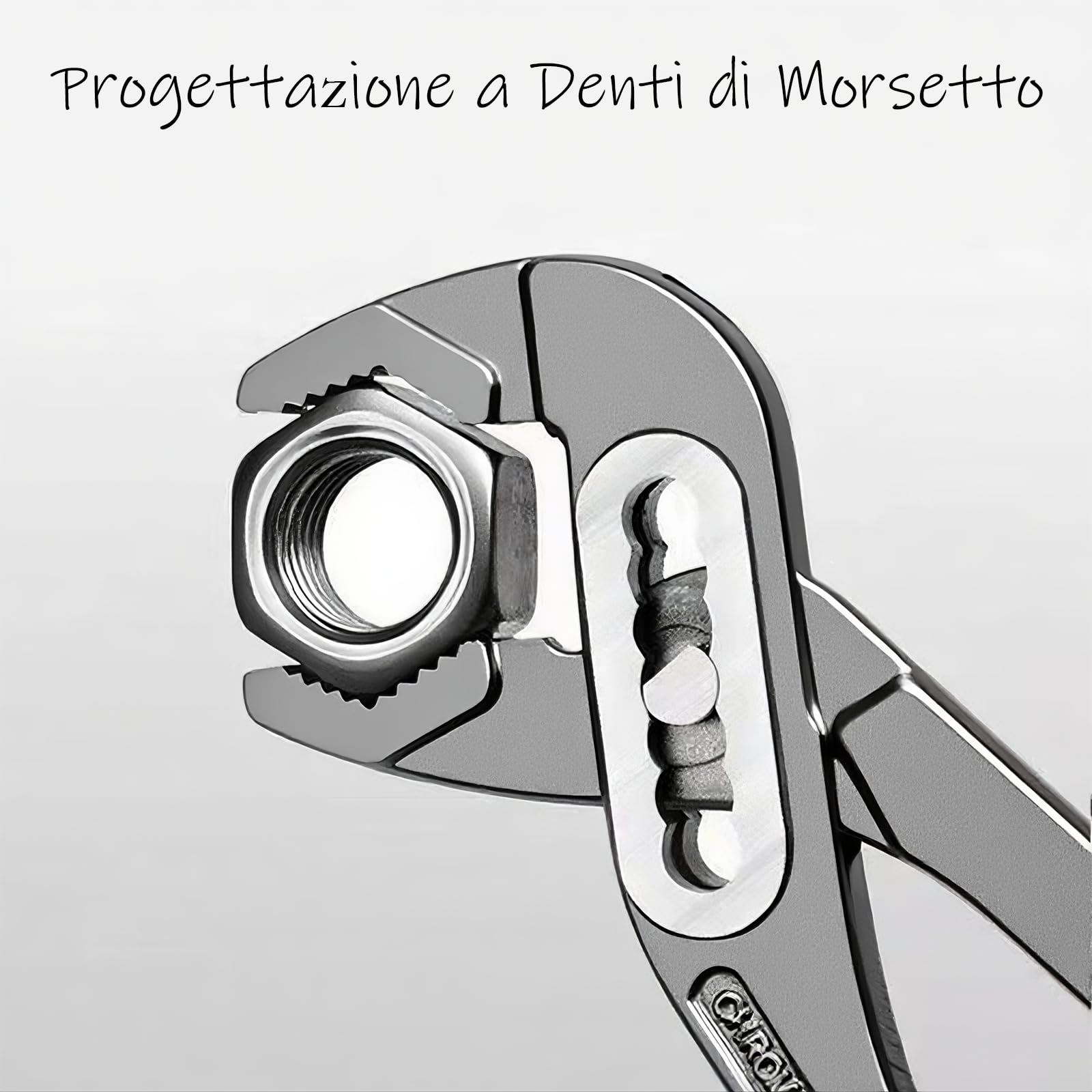 23.5cm di Pinza Pappagallo,7-Posizioni di Regolazione, Manico Antiscivolo, Alta Coppia, Antiruggine.