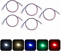 Vista 33 de 25 LED SMD 0805 pre-cableados (modo de luz: luz blanca intermitente) diodo emisor de luz micro LED + con accesorios de montaje