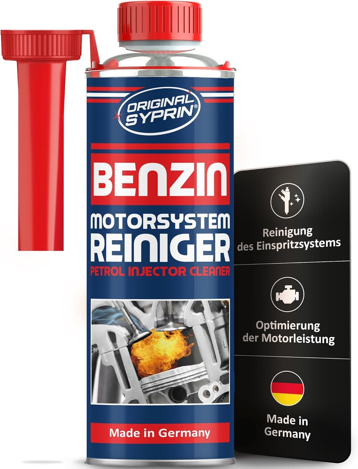 SYPRIN Benzin Motorsystemreiniger - Pflege der Injektoren 500ml Benzin Reiniger