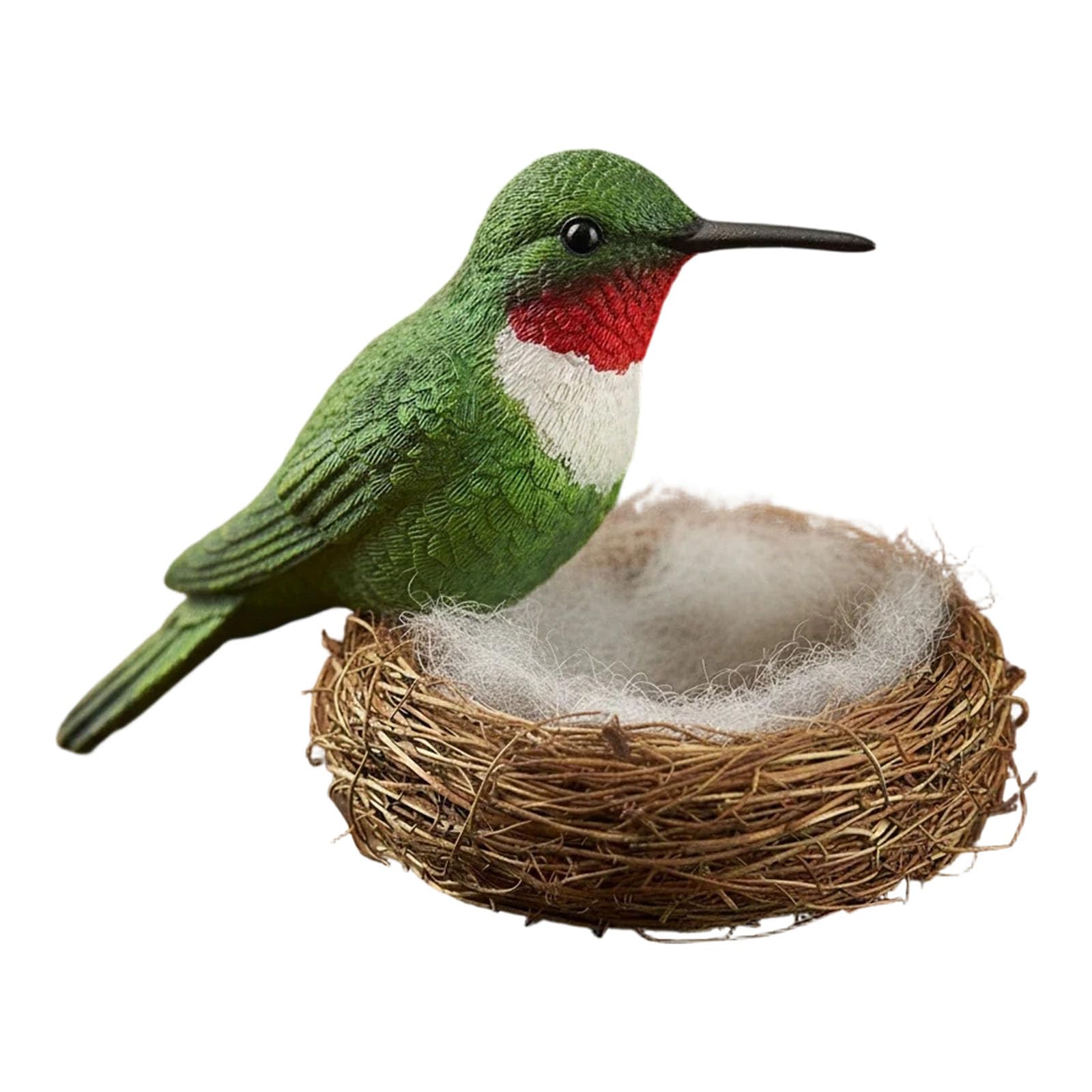 hogtnd Resin Bird Figurines with Nest Decorations, Spring Decorations for Bookshelves, Statue, Decorative Sculptures, Ornament Statue
