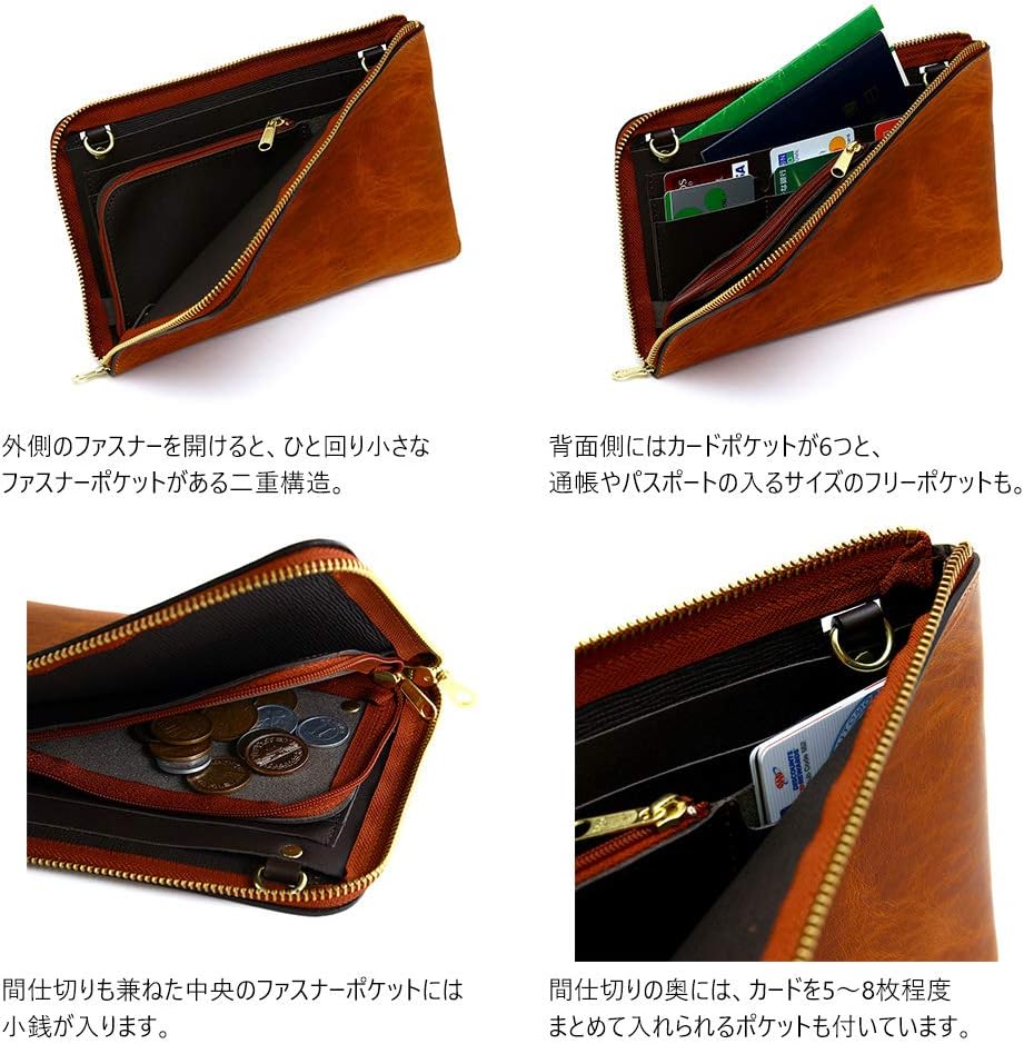 アジリティアッファ(AGILITY affa)『ポルトボヌール』トラベルウォレット 長財布 お財布ポシェット パスポートケース 本革 パスポートケース  日本 アジリティ アッファ ボヤージュ ロロマレザー お財布ポーチ/ブラック ブラウン ネイビー [1600]AGILITY affa(長財布 ... アジリティアッファ(AGILITY affa)『ポルトボヌール』トラベルウォレット 長財布 お財布ポシェット パスポートケース 本革