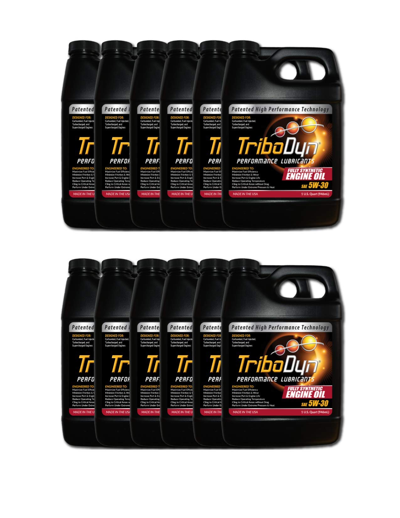 Buy TriboDyn 5w30 Synthetic Motor Oil 12 US Quarts Next Generation