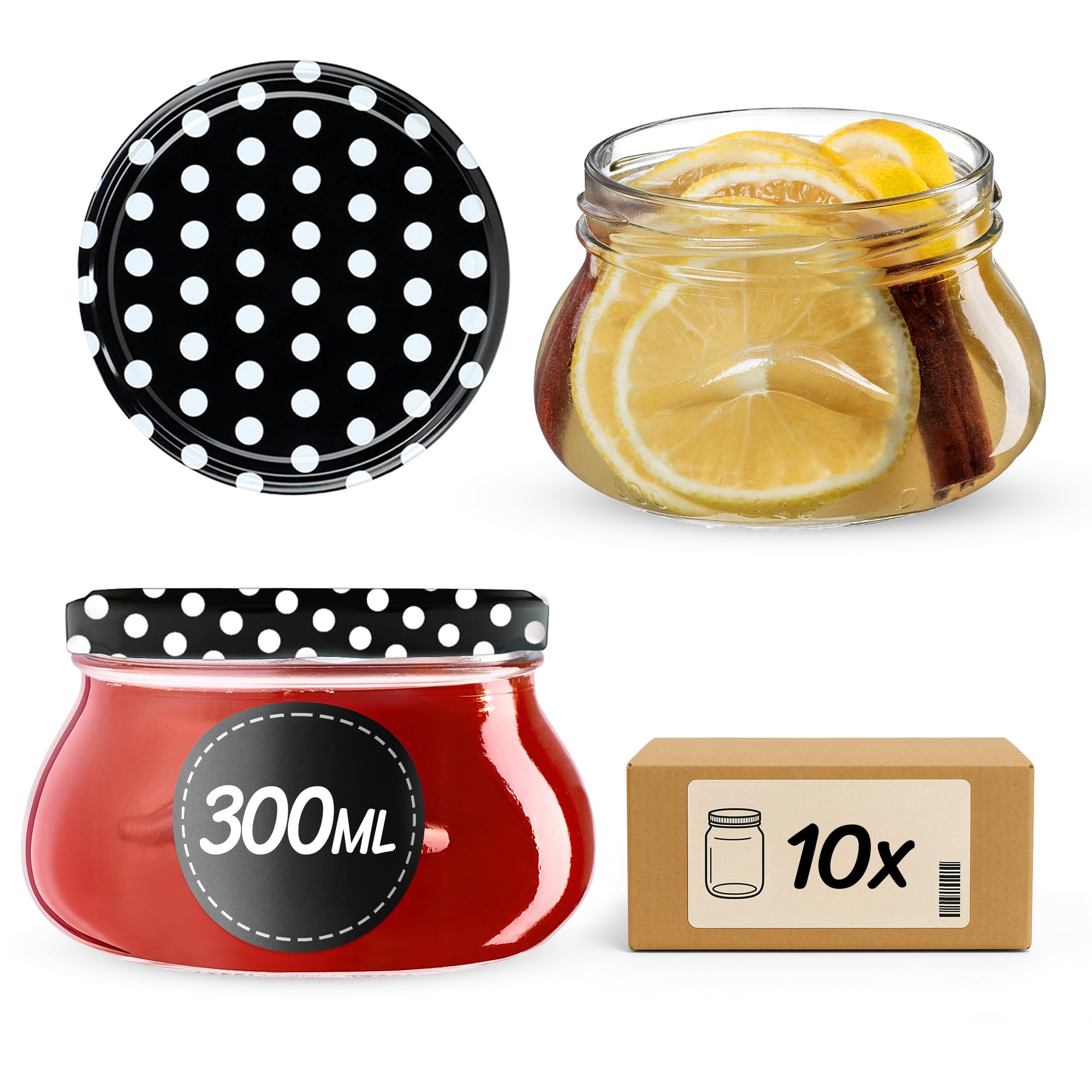 Bocaux en verre hermétiques TO82 empêchant le passage de l'air pour réussir la fermentation