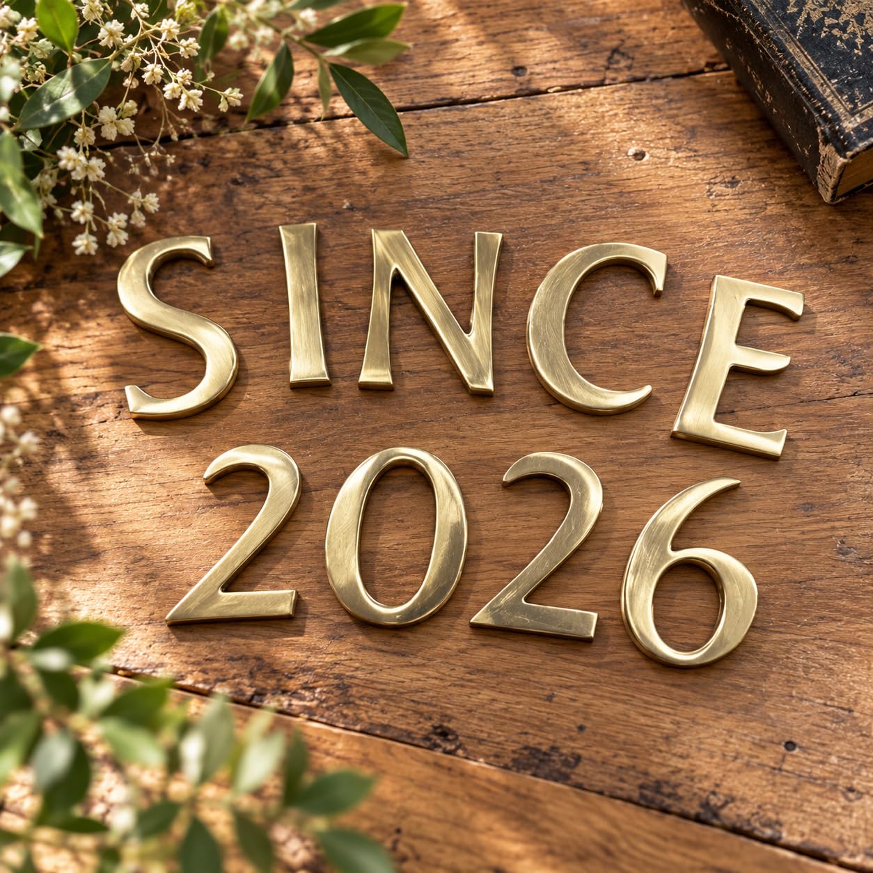 Amazon.co.jp: SINCE2026セット 真鍮 ゴールド 45mm 大文字 真鍮