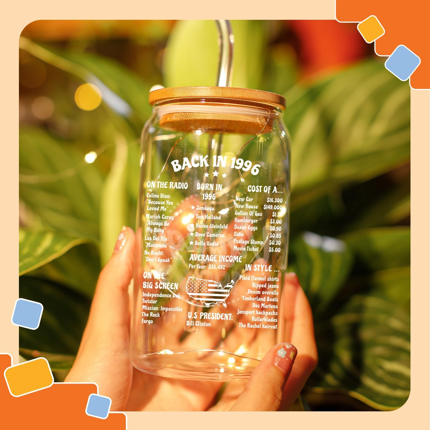 NewEleven 30th Birthday Gifts For Her Women - 30th Birthday Decorations For Woman - 30 Year Old Gifts Idea For Friends, Sister - 16 Oz Coffee Glass - Image 7