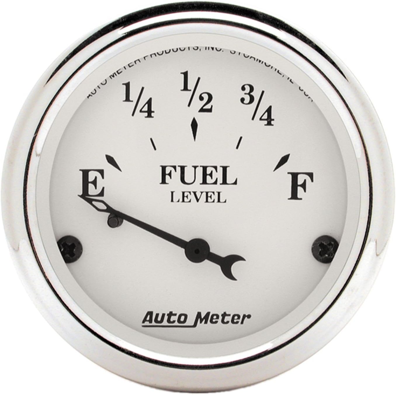 Auto Meter 1605 Old TYME White Fuel Level Gauge