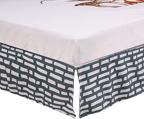 Miniatura 5 de PINNKKU Juego de ropa de cama de cuna de 3 piezas para niños, incluye falda de cuna, manta, sábana para cuna, ropa de cama de bebé para cuna,