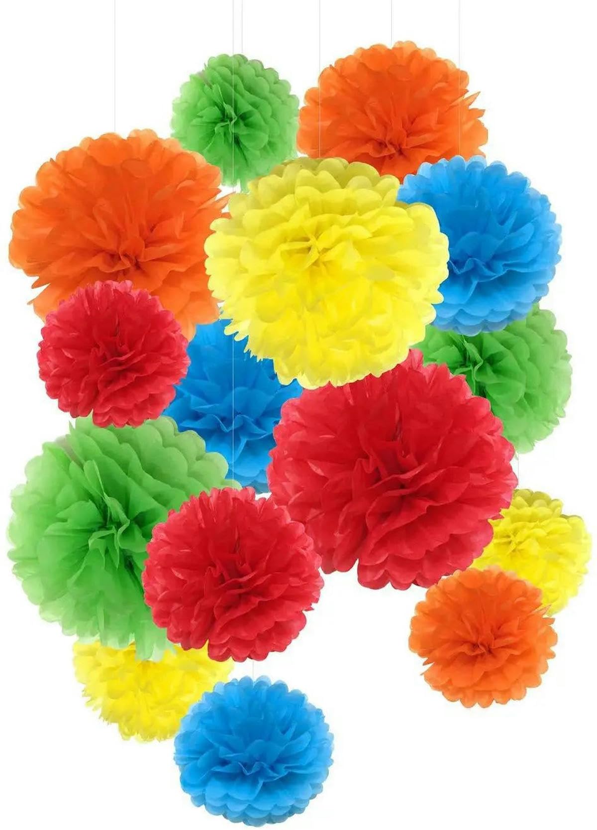 Affrolling Waben-Kugeln – 12 Stück, 20,3 Cm, In Pastellfarben, Für Partydeko & Raumdekoration