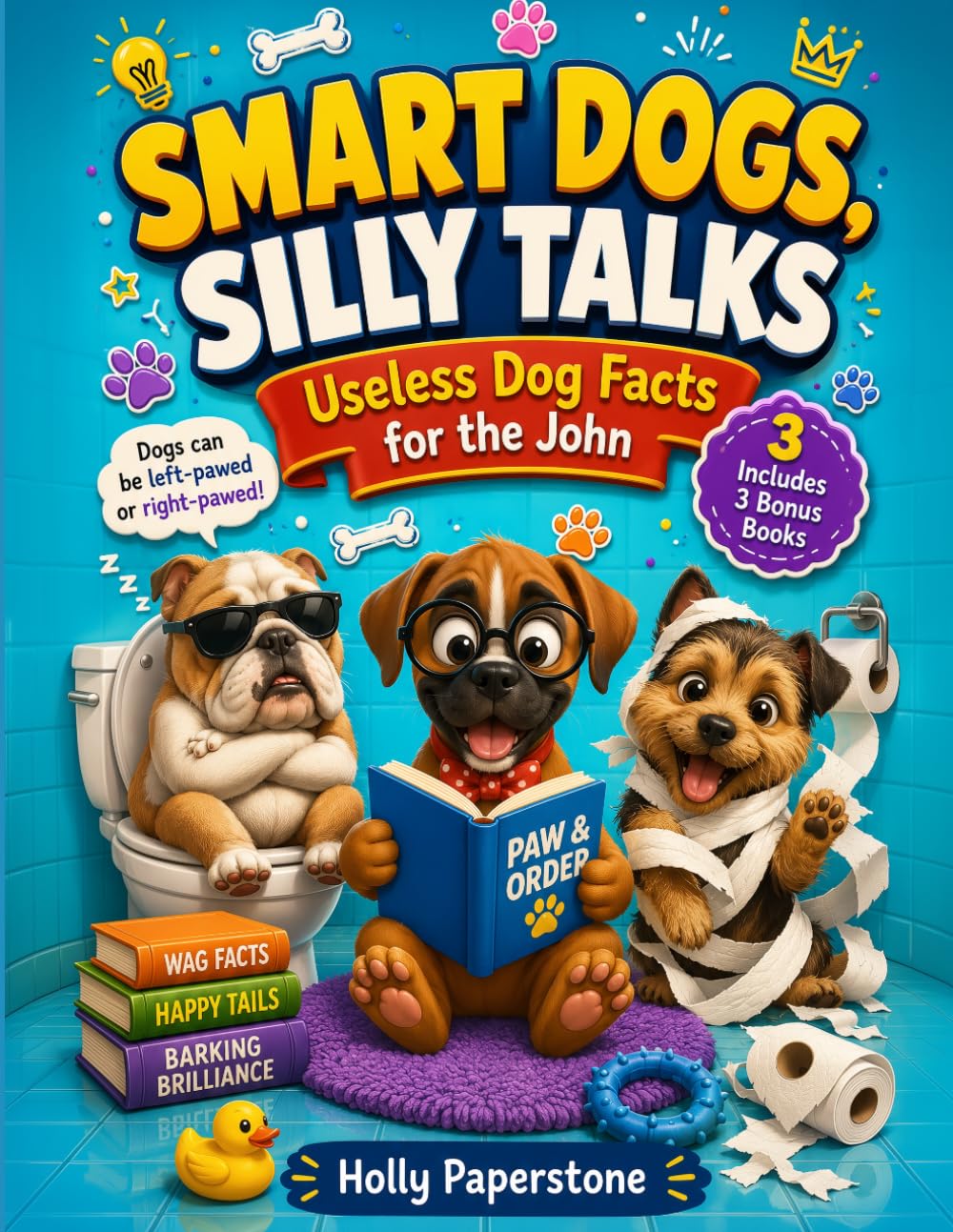 Smart Dogs, Silly Talks - Useless Dog Facts for the John: For Dog Lovers Tired of Boring Bathroom Breaks, This Bathroom Book is Packed with Trivia, Quirky Facts, and Cheeky Canine Wisdom