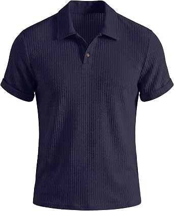 Mens Breeze Polo Shirts Wear Breeze Shirts Mens Polo Stretchy Quick Dry Casual Golf Anti-Wrinkle Short Sleeve