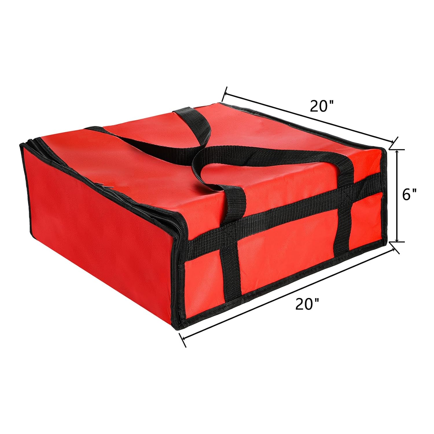 ZEAYEA 3 Pack Pizza Bags for Delivery, 20" x 20" x 6" Insulated Food Delivery Bag for Carry Hot or Cold, Reusable Grocery Shipping Bags, Insulated Pizza Warmer Bag for Food Transport, Catering