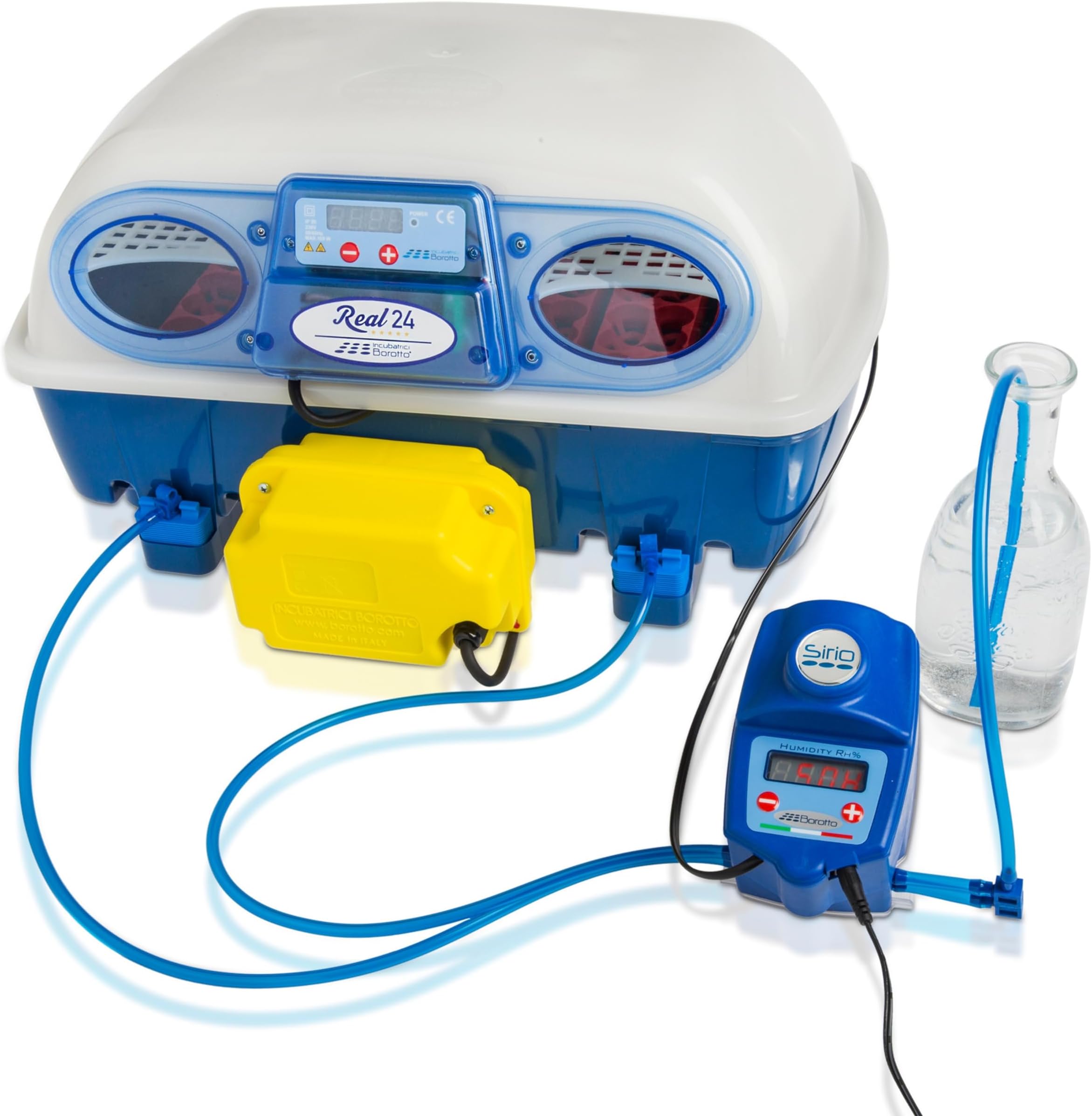 Incubatrice Automatica Per 24 Uova, Con Regolazione Temperatura E Umidità, Covatrice - 6