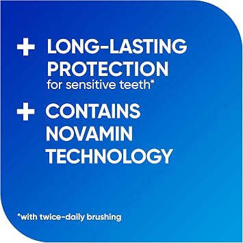 Sensodyne Repair & Protect Mint Toothpaste for Sensitive Pain, Deep Repair* with Novamin, 4 × 75 ml