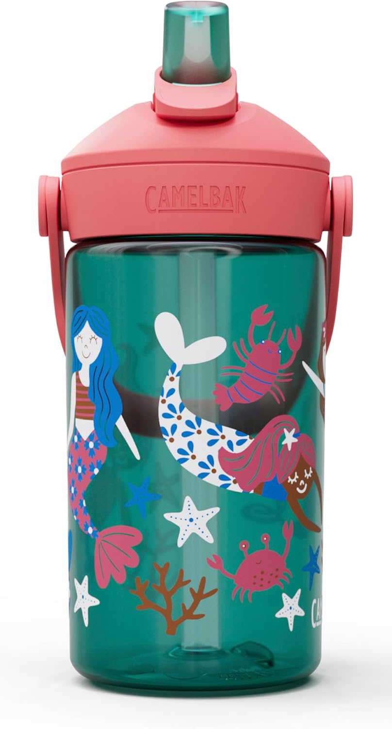 CamelBak Thrive Flip Straw Kids Bite Valve Tritan Renew Water Bottle 14oz - Image 2