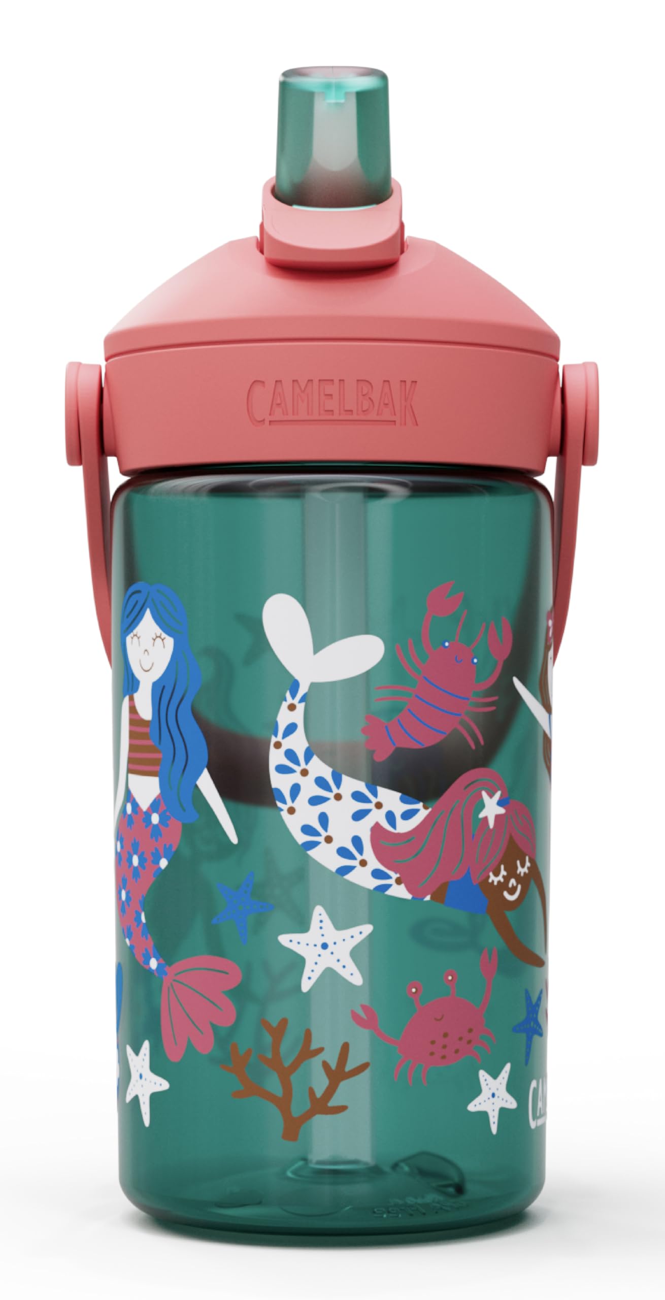 CamelBak Thrive Flip Straw Kids 415 ml – bouteille de sport – étanche – taille adaptée aux enfants – bouchon facile à boire – idéal pour les déplacements – Mermaid Friends, taille: OS