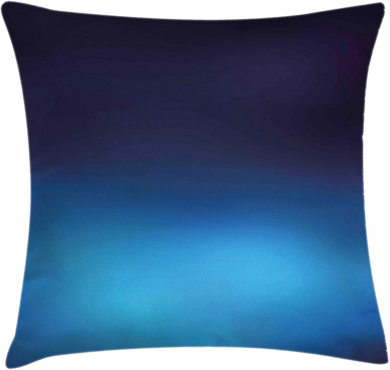 Ambesonne Navy Throw Pillow Cushion Cover, Ombre Style Deep Sea Ocean Underwater Themed Digital Colored Graphic Design Art Print, Decorative Square Accent Pillow Case, 18" X 18", Dark Blue 18" x 18" Dark Blue