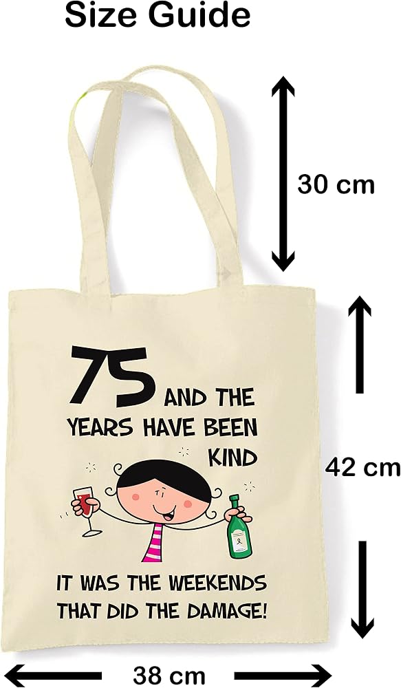 Tribal T-Shirts Women's 60th Birthday Shoulder Tote Bag - Cream, Reusable Cotton Canvas Bag For College, Gym, Beach - View #10