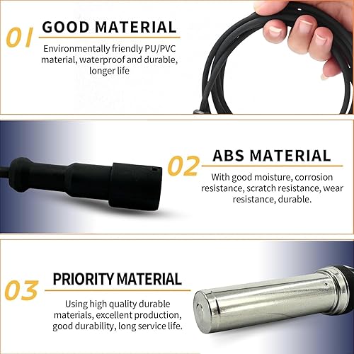 Miniatura 9 de TORQUE Kit de sensor ABS para camiones 1.3' pies 90 grados reemplaza Meritor 955335 Heavy Duty (TR955335)