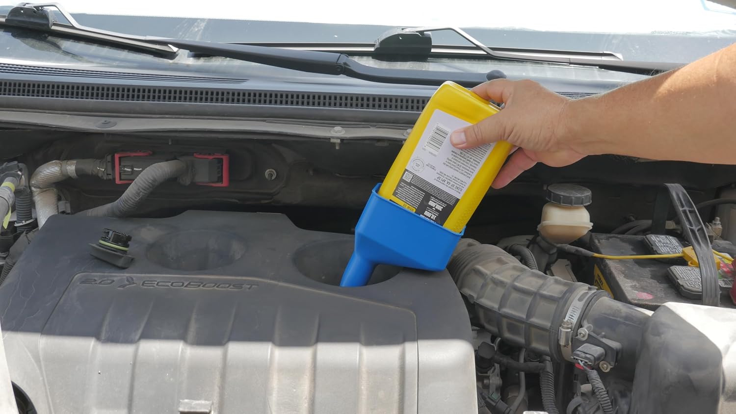 Automotive Oil Funnel, Spill Saver, Engine Oil Bottle Funnel