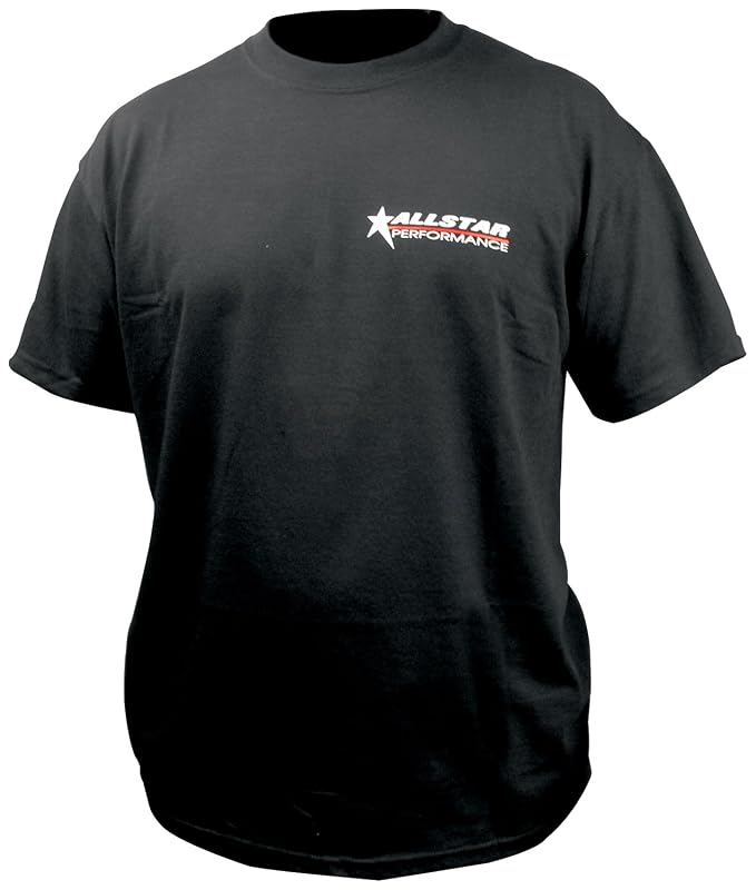 Camiseta preta Allstar Performance com logotipo frontal e traseiro tamanho XXXL ALL99902XXXL
