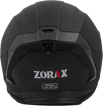 Zorax ZOR-808 Full Face Helmet Motorcycle - Matt Black L (59-60cm)