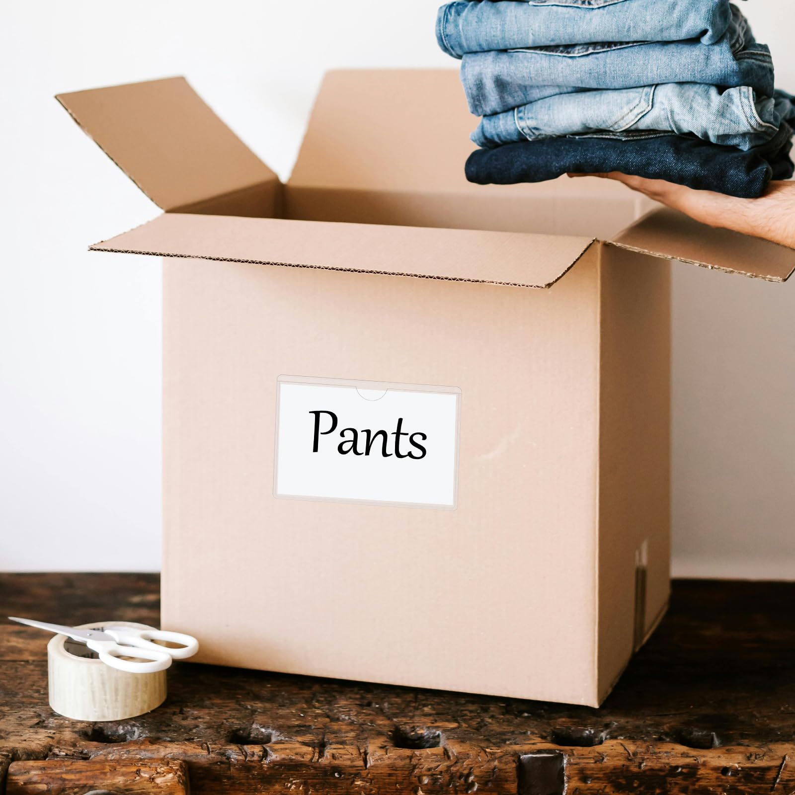 Amazon.co.jp: jhwsxtek 44枚パック ラベル収納箱、粘着ポケット