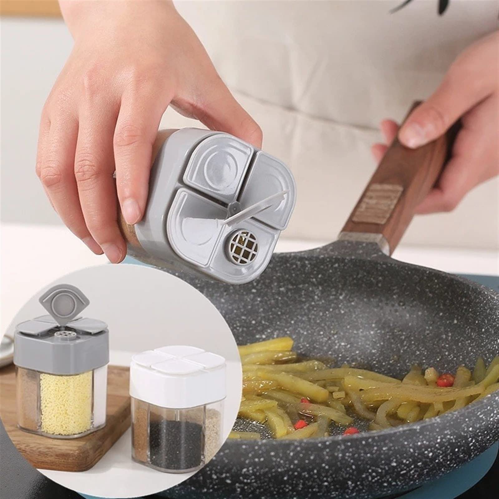 Frascos de Especias con Etiqueta, Kit de Especias para Viaje y Camping, dispensador de agitador de Especias, contenedores de Especias para Camping