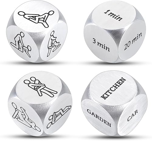 Miniatura 1 de 4 piezas de dados de noche de cita para parejas, regalos para mujeres, hombres, Día de San Valentín, decisión de amor minuto para él y ella