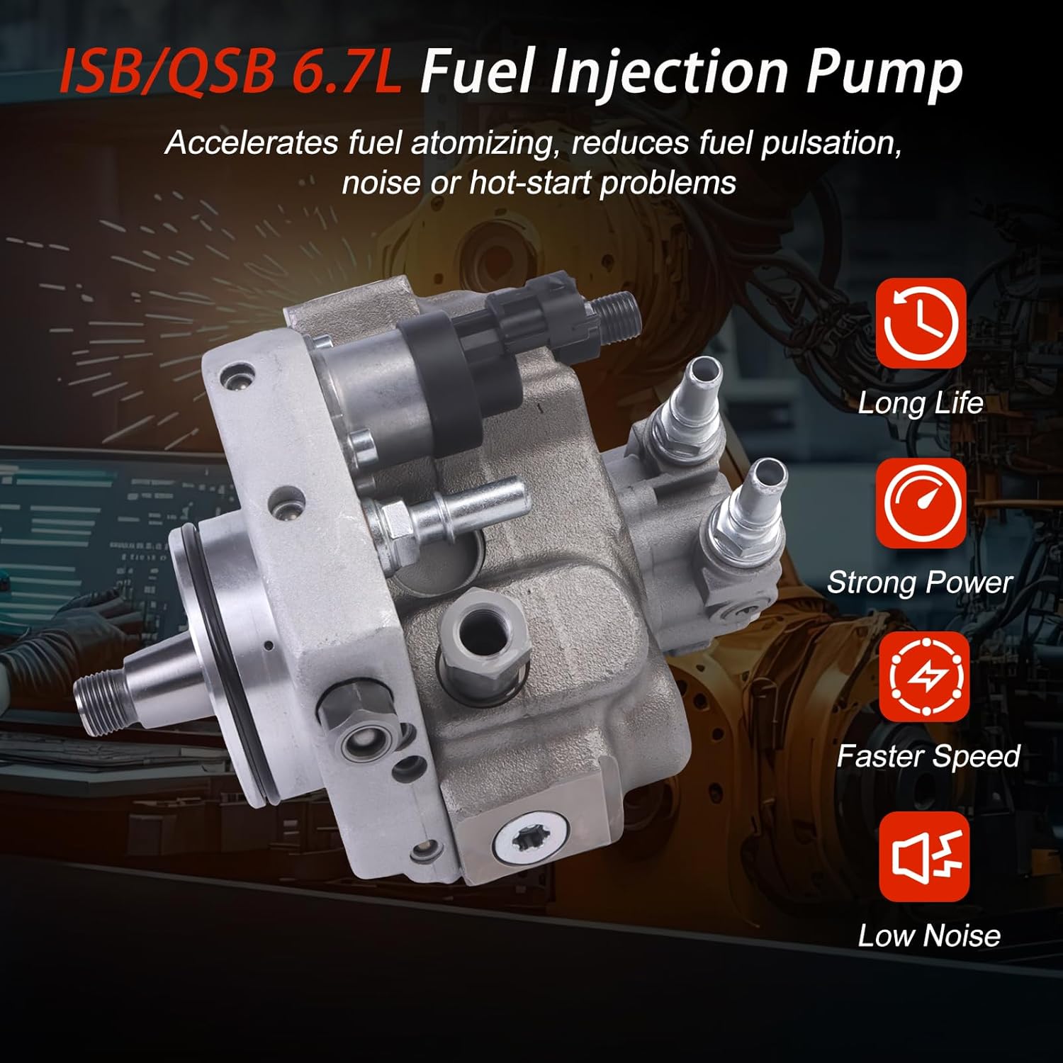 0445020109 4989266 4989266RX Fuel Injection Pump for Cummins QSB4.5 QSB6.7 ISB6.7 QSB4.5 Komatsu PC200-8 PC220-8 PC270-8 WA90-6 WA320-6 WA380-6 Excavator