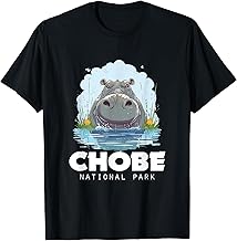 Hippo African Safari Chobe National Park Souvenir T-Shirt
