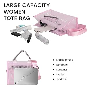 トートバッグ [PEARLY GATES] Palm key ring mesh silicone 2way tote bag PEARLY GATES] Palm key ring mesh silicone 2way tote bag