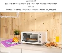 Vista 4 de 10 piezas de caramelo de silicona mini dinosaurio oso corazón forma de dona alta baja temperatura resistente con goteros para dulces de bricolaje