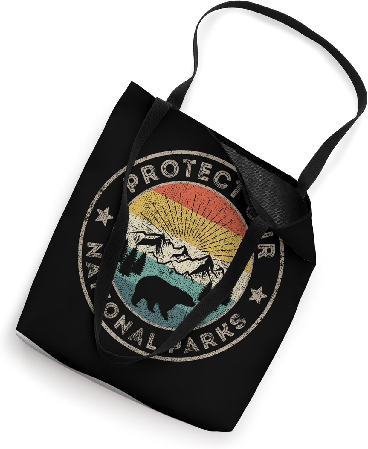 Protect Our National Parks Retro Hiking Tote Bag