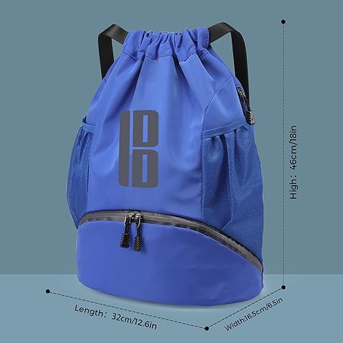 Miniatura 6 de brooman Bolsas de fútbol juveniles para niños y niñas, para fútbol, baloncesto, voleibol y mochila de fútbol