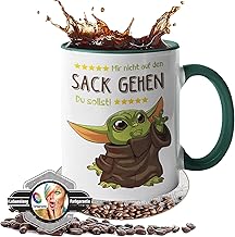 Tasse mit Spruch - Geschenk - [Lebenslange Farbgarantie] - Mir nicht auf den Sack gehen 2021 - Kaffeetasse - Büro - (weiß-...