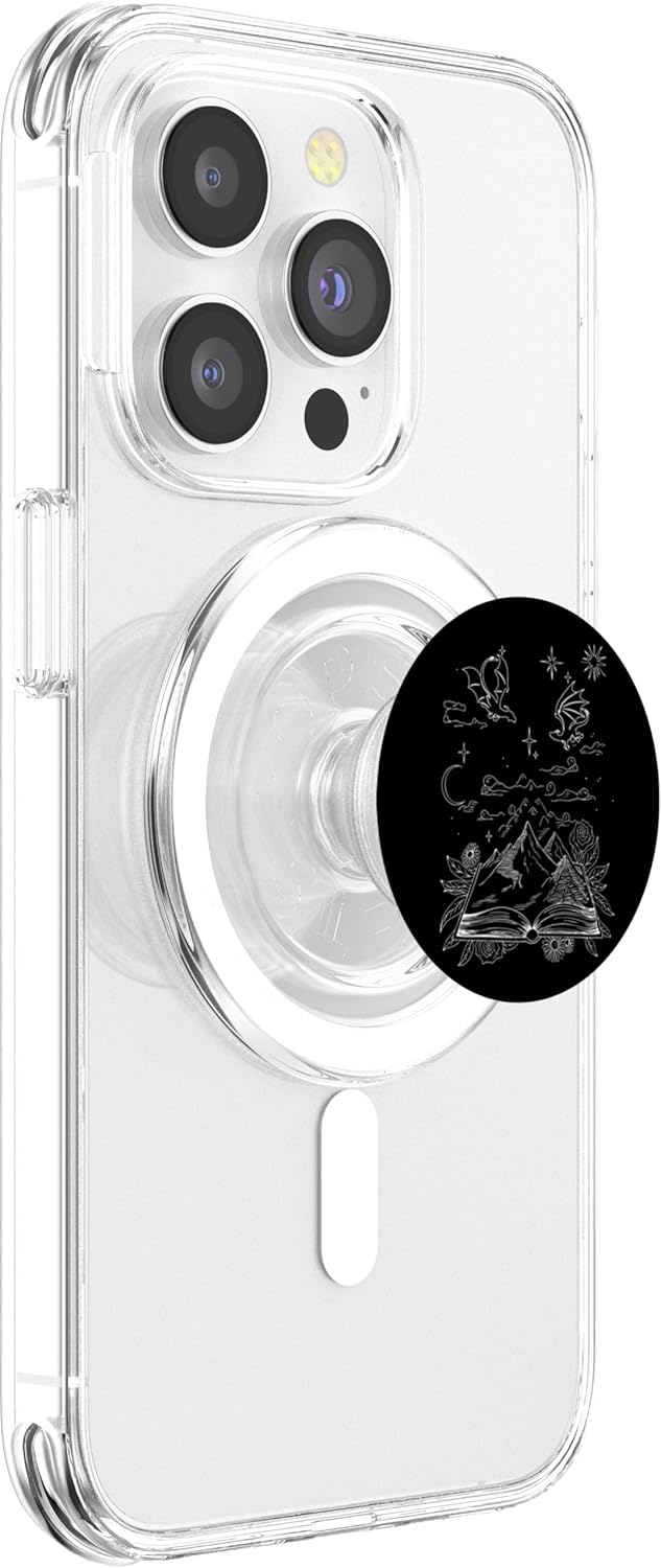 Dark Romance Book Dragon Romantasy Reader Bookworm Bookish PopSockets PopGrip for MagSafe
