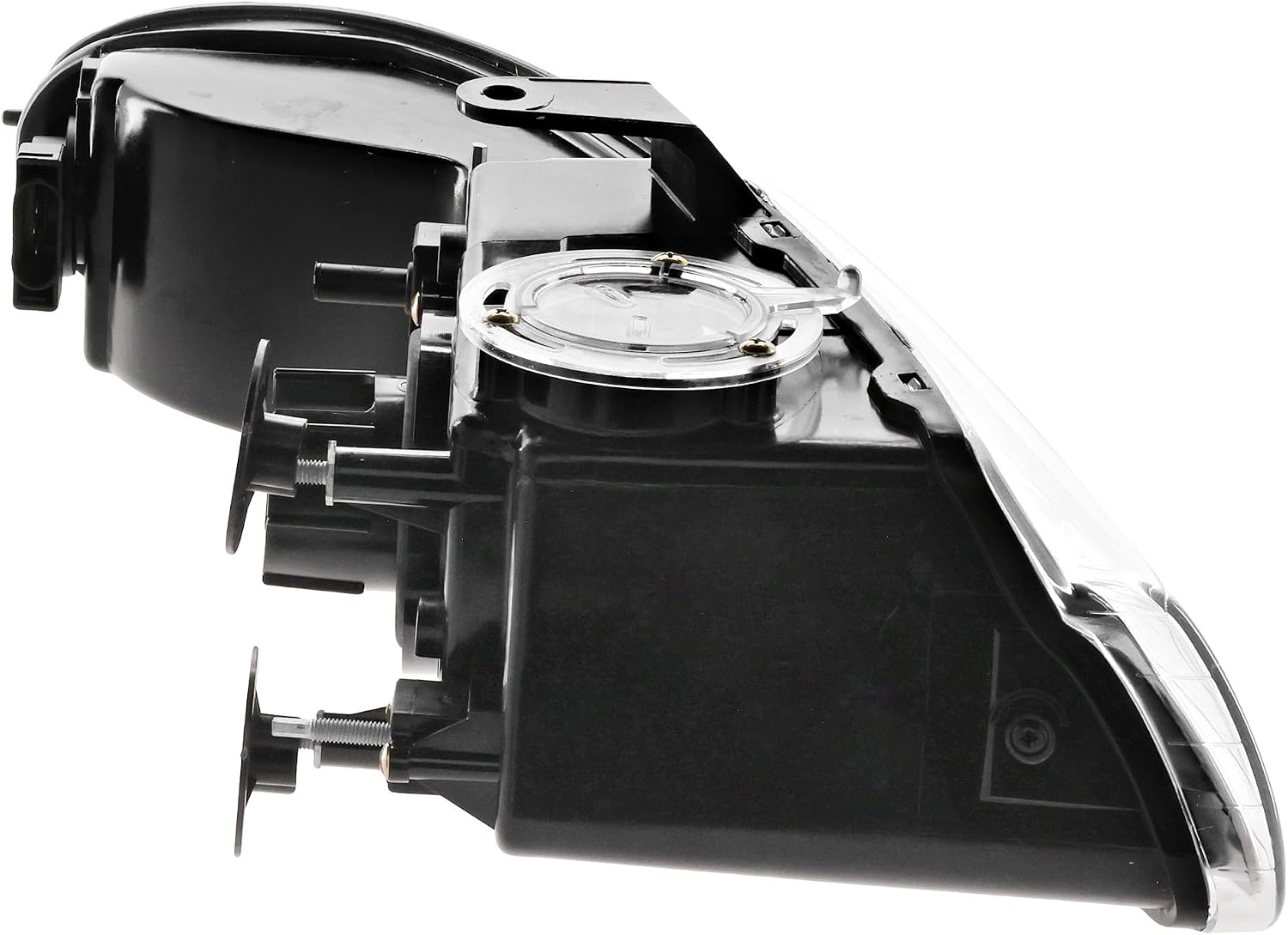 Compatible with 96-99 Caravan Non-Quad Headlight Headlamp Front Head Light Lamp with Bulb Left Driver Side
