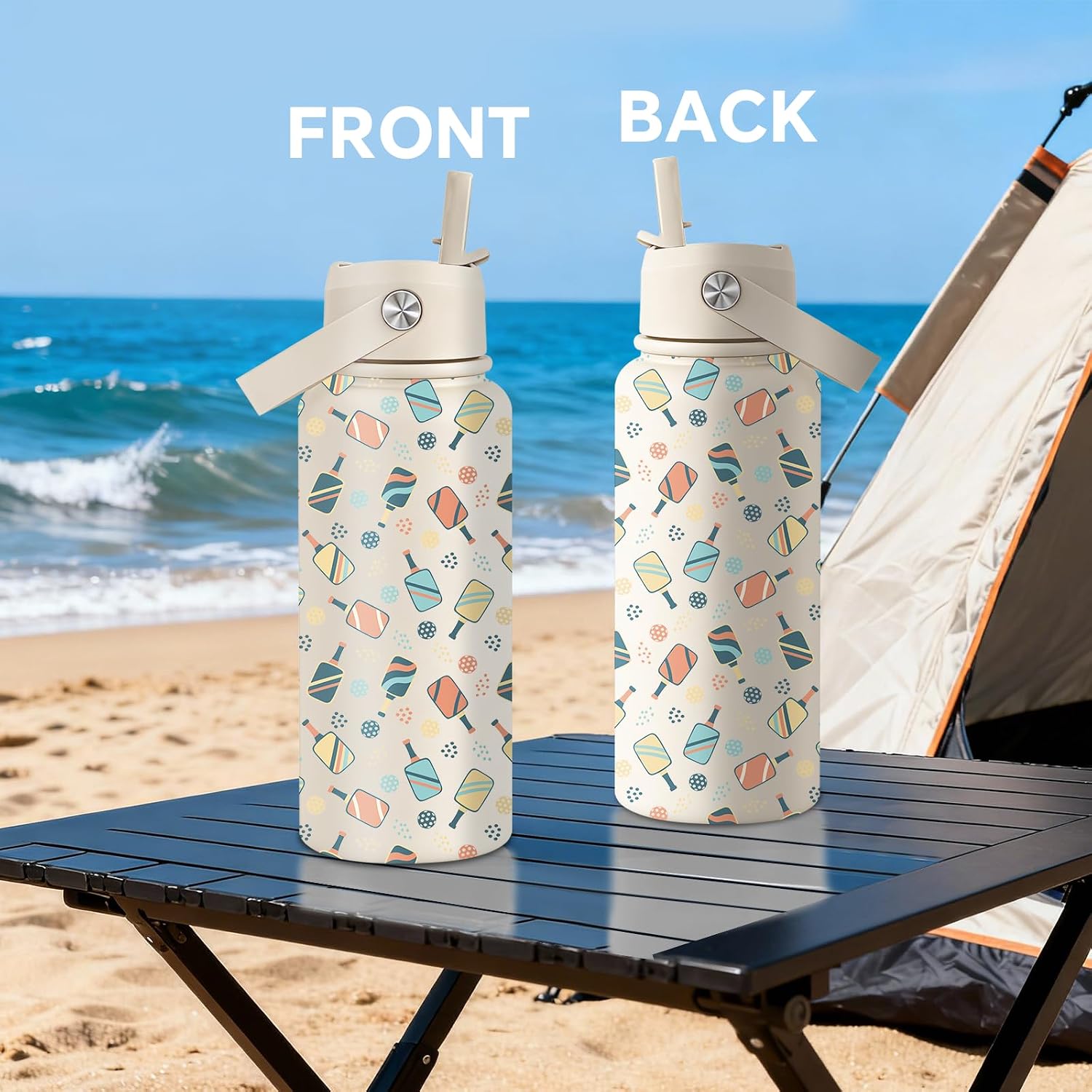Pickleball Gifts for Women, Men - Pickleball Water Bottle 32 oz image 4