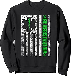 Emergency Department Registrar ED Patient Registration Clerk Sweatshirt