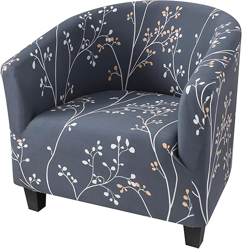 NILUOH Funda para silla de club, funda elástica para sillón, protector de muebles para sala de estar (04)