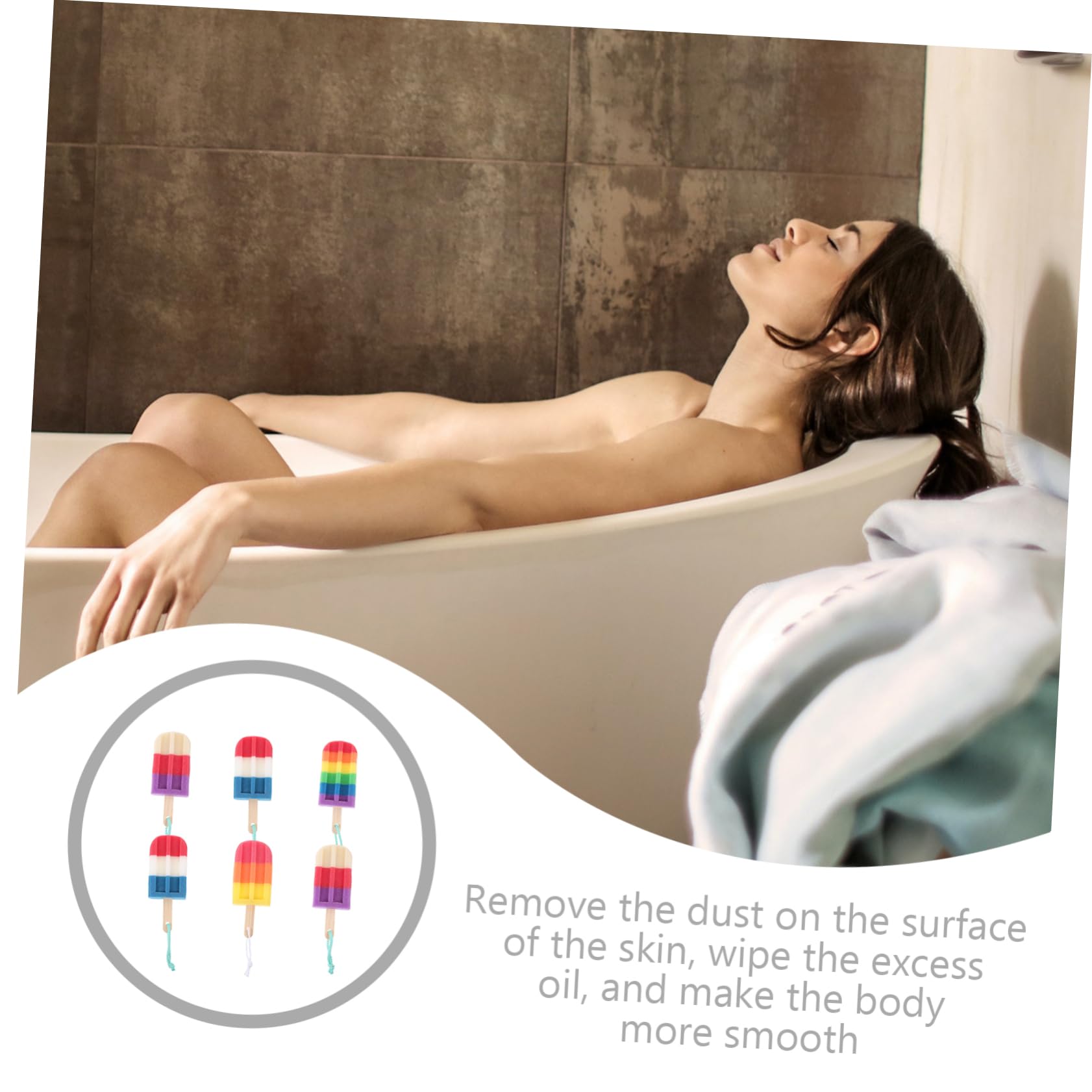 KOMBIUDA 18pezzi Spugne Esfolianti Per Doccia Accessori Da Bagno Morbidi e Leggeri Per Igiene Per Uomini e Donne Colorazioni Casual