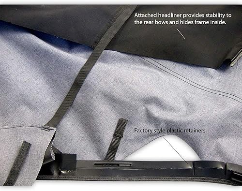 Miniatura 3 de Techo convertible completo, de estilo de fábrica, para Ford Mustang (2005-2014), con ventanas de vidrio térmico, de lona vinílica, Camel