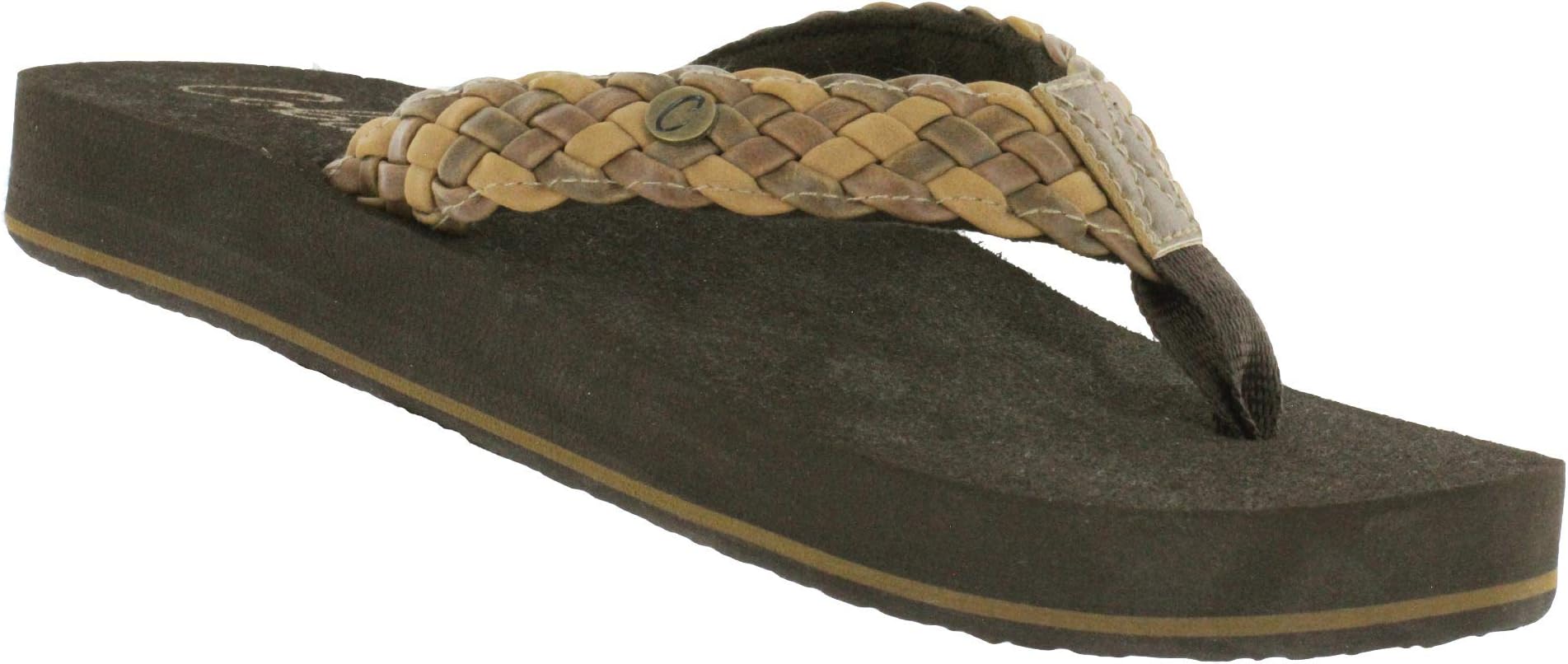 Braided Bounce โ Womenโs Sandals With Extra-Thick Cushion โ Soft Flip Flops for Women With Arch Support