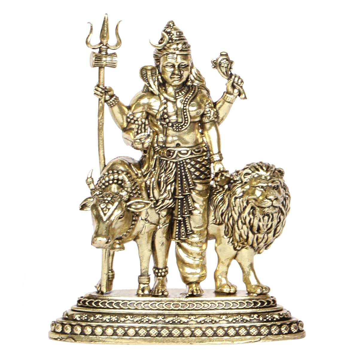 ARTVARKO Fine Bronze Ardhanarishvara Ardhnarishwar Ardhnari Shiv Parvati Double