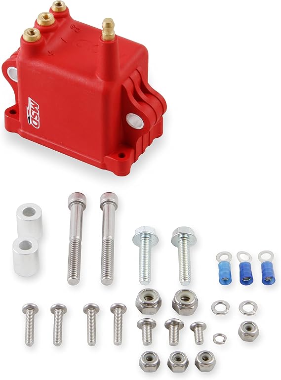 MSD 8280 Ignition Coil, High Output for Pro CDI 600, Individual, Red